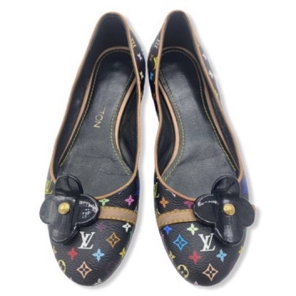 Louis Vuitton Multi Color Ballet Flats Murakami - Picture 1 of 4